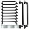 10 Pcs 17Metal Playground Safety Handles, Non-Slip Grab Bars for Kids Playsets, Indoor Ceiling Grab Bars and Outdoor Monkey Bars Playgrounds Climbing Frames,Treehouses and Wall ladders view 1