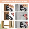 10 Pcs 17Metal Playground Safety Handles, Non-Slip Grab Bars for Kids Playsets, Indoor Ceiling Grab Bars and Outdoor Monkey Bars Playgrounds Climbing Frames,Treehouses and Wall ladders view 4