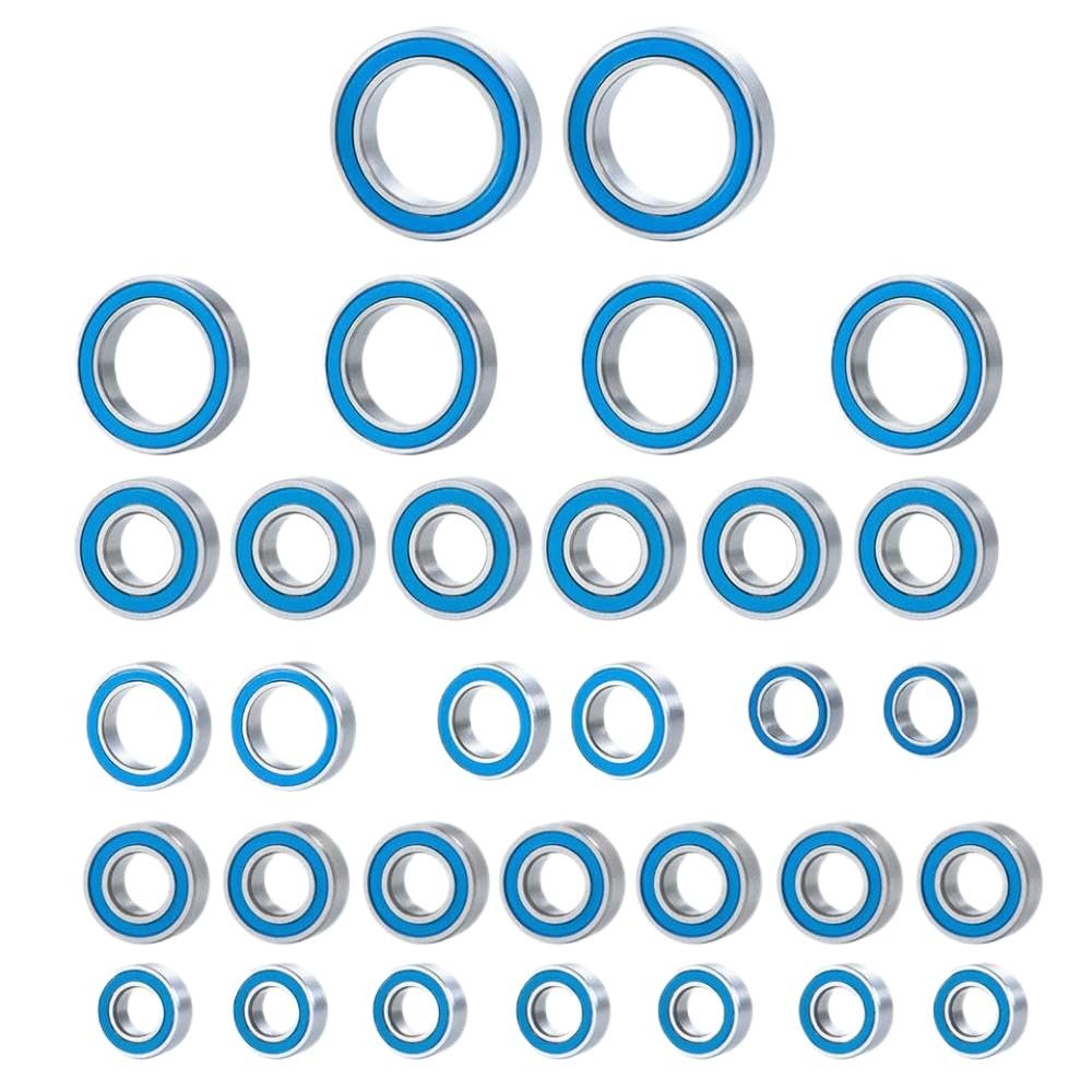32Pcs Wheel Hub Sealed Bearing Kit Compatible with Gen8 1/10 Scale RC Crawler Models
