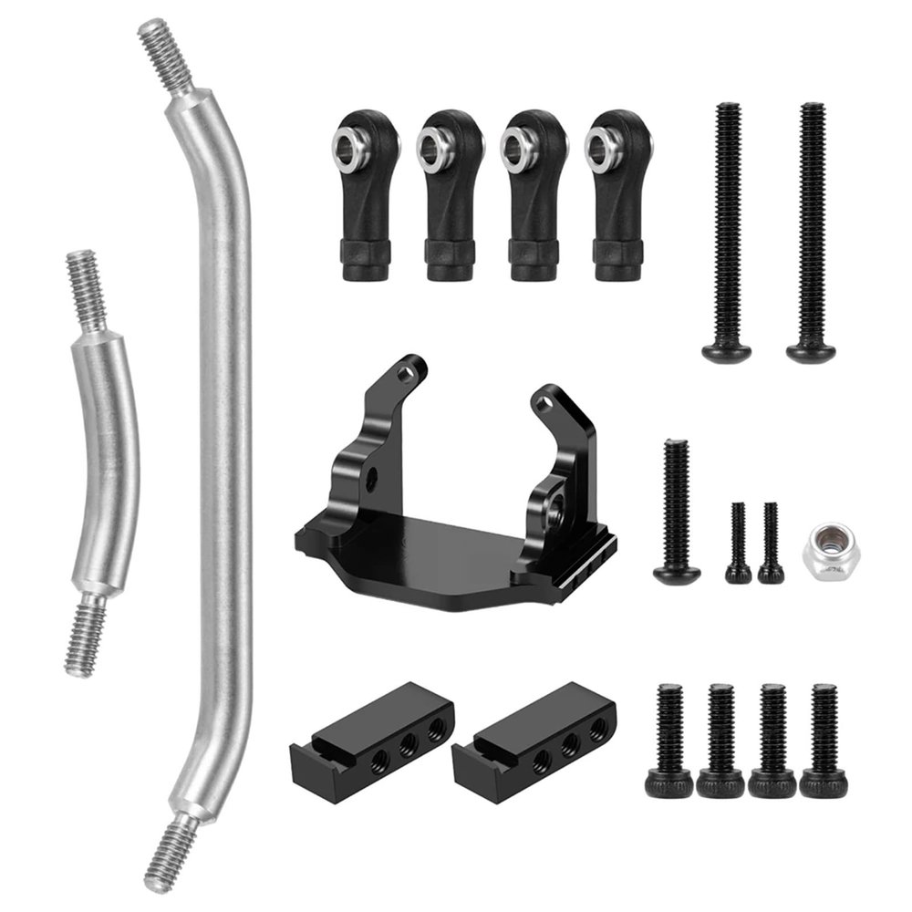 For TRX4M 1/18 Steering Linkage Rod Ends And Axle Servo Mount Set RC Crawler Car Upgrade Model Accessories Assemble Rc Models Accessories