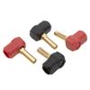 4Pcs Rubber Heatsink Plug Connectors & Grips, 2 Black + 2 Red (4mm) confident view 2