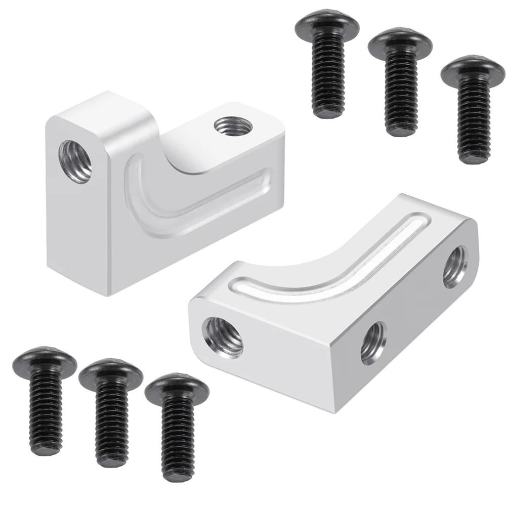 For Axial For SCX10 1/10 Servo Mount Bracket Aluminum Alloy Fixed Stand RC Crawler Car Upgrade Parts Model Accessory Rc Models Accessories(Silver)
