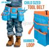 Hi-Spec 16pc Blue Kids Tool Set with Tool Belt and 16pc Orange Kids Tool Kit Set & Child Size Tool Belt view 3