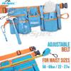 Hi-Spec 16pc Blue Kids Tool Set with Tool Belt and 16pc Orange Kids Tool Kit Set & Child Size Tool Belt view 4