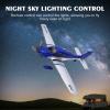 Authticar RC Airplane, QIDI-580 5CH RC Glider Plane - SR22 Full-Function Model with Brushless Motor & LED Lights, 30 Min Flight, Auto-Balance, Ready-to-Fly for Beginners and Adults (Blue) view 2