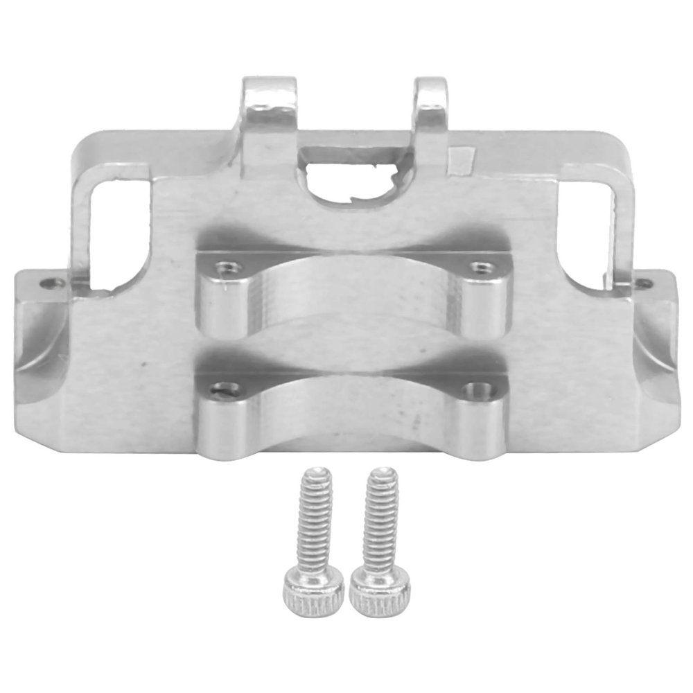 Aluminium Steering Gear Fixed Mount Servo Mount Bracket for Axial SCX24 90081 1/24 RC Car (Silver)