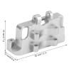 Aluminium Steering Gear Fixed Mount Servo Mount Bracket for Axial SCX24 90081 1/24 RC Car (Silver) view 2