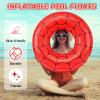 2 Pcs 28 Inch Spider Web Pool Floats for Kids Adults, Floaties Pool Tubes Spider Inflatable Swim Rings Toys for Summer Beach Birthday Party Water Park Fun Interactive Water Play Accessories view 3
