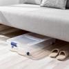 66 Quart Wheeled Latch Box, Clear Underbed Storage Bin with Lid, Blue view 4