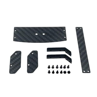 Carbon Fiber Tail Wing Rear Spoiler for W-ltoys 244016 LO-SI Micro-B 1/24 RC Car Upgrade Parts Accessories