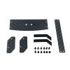 Carbon Fiber Tail Wing Rear Spoiler for W-ltoys 244016 LO-SI Micro-B 1/24 RC Car Upgrade Parts Accessories view 1