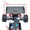 Carbon Fiber Tail Wing Rear Spoiler for W-ltoys 244016 LO-SI Micro-B 1/24 RC Car Upgrade Parts Accessories view 4