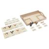 ancona Chicken Family, Spanish/English Bilingual, Montessori Preschool Memory Matching Game Box Set with Animal Figurines & Matching Puzzle Cards, Early Education Toy view 1