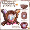 Jexine Ice Cream Drip Baseball Piata Set Ice Cream Sport Party Supplies Fiesta Piata Bundle with Blindfold Bat Stick for Summer Sport Baseball Drip Birthday Party Event Supplies Decor view 3