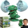 Diameleo Wind-Up Animal Hatching Surprise Egg, Rotate The Egg to Hatch a Walking Animal, Eggshells Pop Open & Automatic Walking Hatchlings, Fun Party Favors Gag Gift (Dinosaur) view 1