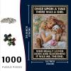 1000 Piece Girl Wooden Brain Puzzles There was A Girl Who Really Loved Dogs and Gardening for Kids and Adult Challenge Wooden Brain Teasers Puzzle for Family 29.5x19.7 Inch view 2