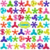 100PCS Mini Fidget Spinners for Party Favors, Fidget Toys Bulk for Kids Adult, Stress Relief Sensory Toys for Easter Basket Stuffers Valentines Classroom Prizes view 1