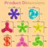 100PCS Mini Fidget Spinners for Party Favors, Fidget Toys Bulk for Kids Adult, Stress Relief Sensory Toys for Easter Basket Stuffers Valentines Classroom Prizes view 2