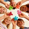 100PCS Mini Fidget Spinners for Party Favors, Fidget Toys Bulk for Kids Adult, Stress Relief Sensory Toys for Easter Basket Stuffers Valentines Classroom Prizes view 3