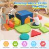 BabeNova 12-Piece Foam Climbing Blocks for Toddlers 1-3, Toddler Climbing Toys Indoor Soft Play Set, Kids Foam Climb Blocks with Tunnel, Steps, Rollers for Crawling, Montessori Indoor Play Gym view 3