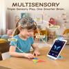 Qxtamo STEM Toys for Kids Ages 4-6, AR Tangram Puzzles with 1000+ Combinations & 20 Cognitive Cards, Food-Grade Silicone Sensory Toy, Interactive Family Games & Meaningful Screen Time Alternative view 2