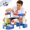 OMKSIH Electric Train Set, 3D Magic Flexible Race Track KlickRail Train Set with Light Anti-Gravity Building Train Track STEM Learning Birthday Gift (115 PCS) view 1
