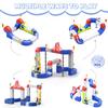 OMKSIH Electric Train Set, 3D Magic Flexible Race Track KlickRail Train Set with Light Anti-Gravity Building Train Track STEM Learning Birthday Gift (115 PCS) view 2