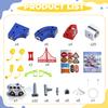 OMKSIH Electric Train Set, 3D Magic Flexible Race Track KlickRail Train Set with Light Anti-Gravity Building Train Track STEM Learning Birthday Gift (115 PCS) view 3