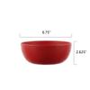 12-Piece Plastic Etched Bow Dinnerware Set, Red, BPA-Free Polypropylene, 10.5" Plates/38oz Bowls/26oz Tumblers, Top-Rack Dishwasher Safe, Indoor/Outdoor Use, for Holiday Parties/Everyda view 2