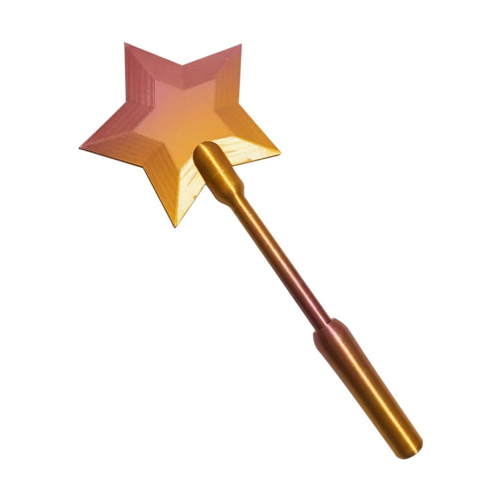 3D Printed Wand Tap to Pay, Tap to Pay Wand,Star Magic Wand Contactless Payment Card Holder, Tap-to-Pay Credit Card Wand (Saffron)