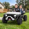 24V Ride on Car for Big Kids, Iron 2 Seater Ride on Toy, Fast 4.97MPH Truck, 4WD Kids Electric Vehicles with Remote Control, Spring Suspension, Front & Behind LED Lights, Dual Storage, Music, view 1