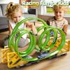GOGIHCCH Race Track Car Set for Kids Ages 3-5 4-8, Toy Car Track Set for Boys 3+ with 5 Rotating Track, Race Car Track with 2 Small Cars, Boys Toy, Gifts Toys for Boys Girls 3 4 5 6 7 8 view 2