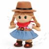 Hopearl Talking Singing Black Cowgirl Repeats What You Say Girl Walking Black Doll Electric Interactive Animated Toy Speaking Plush Buddy Gifts for Toddlers, 9.5'' view 1