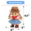 Hopearl Talking Singing Black Cowgirl Repeats What You Say Girl Walking Black Doll Electric Interactive Animated Toy Speaking Plush Buddy Gifts for Toddlers, 9.5'' view 4