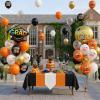 Orange and Black Graduation Balloons, 2026 Graduation Party Decorations with 12inch Grad Print Latex Balloons Grad Foil Balloon for College High School Class of 2026 Congrats Grad Party Supplies view 4