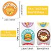 1000 Pieces 1Inch Mixed Dessert Stickers 20 Different Designs Water Bottles Scrapbooking Luggage Computer Decor School for All Ages Family Party Game Bag Supplies view 4