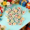 30pcs Hanukkah Wooden Dreidels Bulk 1.6inch Wood Dreidels for Hanukkah Family Party Supplies Party Decorations view 3