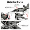 Aigidusansu WW2 Military Airplane Toy Building Sets, FW-190 Fighter Jet, Historically Accurate Aircraft Kits for Boys Age 8-12, for Girls Age 8-12, Military Fans, Adult view 2
