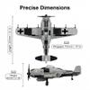 Aigidusansu WW2 Military Airplane Toy Building Sets, FW-190 Fighter Jet, Historically Accurate Aircraft Kits for Boys Age 8-12, for Girls Age 8-12, Military Fans, Adult view 3