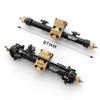 2pcs 1/24 Front Rear Axle RC Upgrade Part Aluminum Alloy Complete Rc Front Rear Axle for Axial SCX24 RC Car Part(Silver) view 2