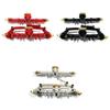 2pcs 1/24 Front Rear Axle RC Upgrade Part Aluminum Alloy Complete Rc Front Rear Axle for Axial SCX24 RC Car Part(Silver) view 3