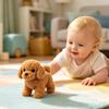 Hopearl Walking Teddy Dog Interactive Electronic Pet Plush Toy Puppy Woof and Moving Animated Nodding Head Gifts for Toddlers Birthday, Brown, 7'' view 2