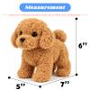 Hopearl Walking Teddy Dog Interactive Electronic Pet Plush Toy Puppy Woof and Moving Animated Nodding Head Gifts for Toddlers Birthday, Brown, 7'' view 4