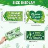 Abilat 20 Pcs Mental Health Awareness Decor Be Kind to Your Mind Green Ribbon Motivational Directional Signs for Theme Month School Corporate Wellness Party Photo Booth Props Door Wall Yard Decor view 2