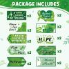 Abilat 20 Pcs Mental Health Awareness Decor Be Kind to Your Mind Green Ribbon Motivational Directional Signs for Theme Month School Corporate Wellness Party Photo Booth Props Door Wall Yard Decor view 3