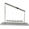 5/10-Ball Kinetic Art Sculpture, Curved Balance Pendulum Kinetic Pendulum, Metal Material, Stress Relief Decor & Unique Gift, for Artistic Decoration, Stress Relief, Science Education view 2