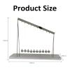 5/10-Ball Kinetic Art Sculpture, Curved Balance Pendulum Kinetic Pendulum, Metal Material, Stress Relief Decor & Unique Gift, for Artistic Decoration, Stress Relief, Science Education view 4