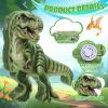 Harrycle Dinosaur Piata Set Dino Themed Piata with Stick and Blindfold Girls Dinosaur Birthday Party for Animal Theme Party Decoration Baby Shower Game Supplies (Green Dino) view 3