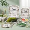 Rtteri 250 Pcs Square Happy Retirement Party Supplies Paper Plate view 3