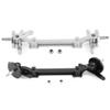 1:14th Scale Metal No Power Steering Axle for Tami-ya RC Truck Tipper Scania 770S 56368 Volvo ACTROS Benz Man LESU Model Car DIY(Silver Steering axle) view 3